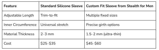 Sleeve Comparison
